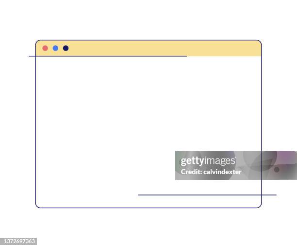web browser minimal design - email window stock illustrations