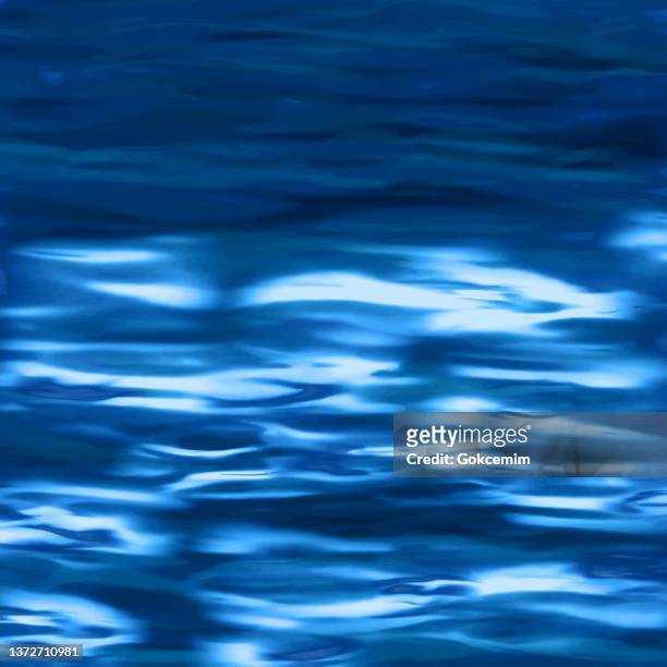 stockillustraties, clipart, cartoons en iconen met pool water surface with sun glare and waves. realistic vector background illustration. tropical background, tropical design element, summer concept. - surface level
