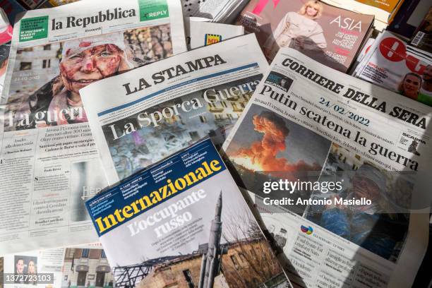 Newspaper In Rome 14,242 Italian Newspaper Stock Photos, High-Res Pictures, and Images ...