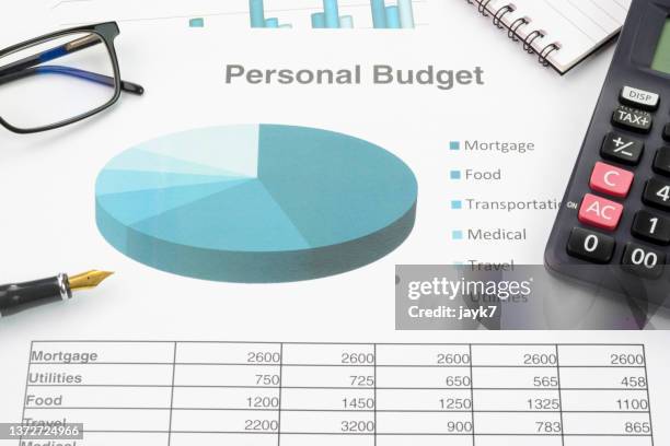 personal budget - jayk7 currency stock pictures, royalty-free photos & images