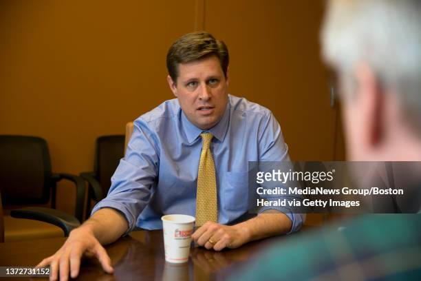 March 21 2017-Boston,MA. Massachusetts State Representative Geoff Diehl is seen in the offices of the Boston Herald, today. Staff photo by Mark...