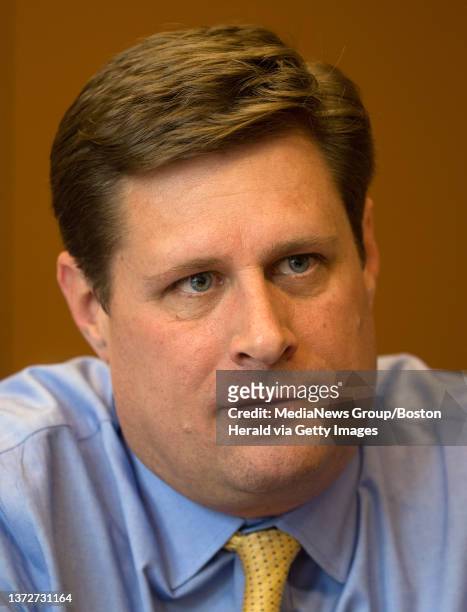 March 21 2017-Boston,MA. Massachusetts State Representative Geoff Diehl is seen in the offices of the Boston Herald, today. Staff photo by Mark...