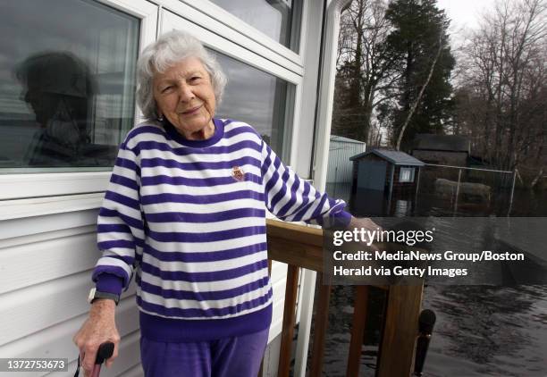 Ninety two year old Evelyn Pina, who lost a home in Mississippi to hurricane Katrina, is staying put in her recently fortified home on the shore of...