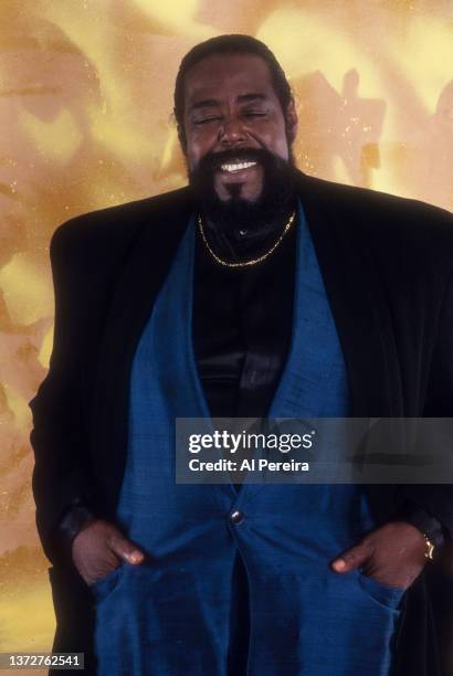 Musician Barry White appears in a portrait taken on October 8 in New York City.