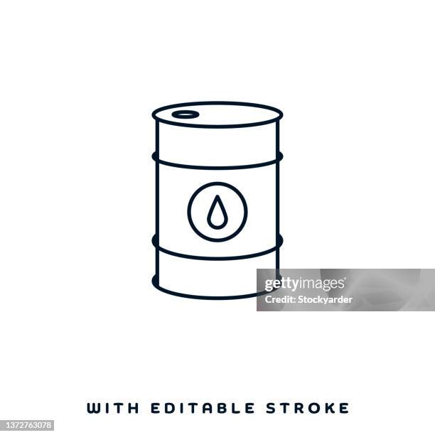 bildbanksillustrationer, clip art samt tecknat material och ikoner med crude oil price line icon design - crude oil