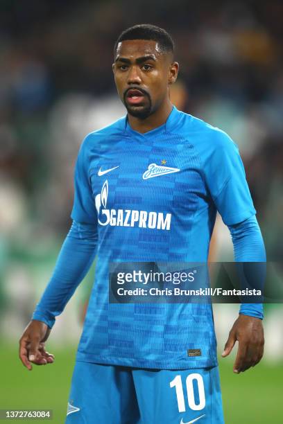 Malcom of Zenit St. Petersburg in action during the UEFA Europa League Knockout Round Play-Offs Leg Two match between Real Betis and Zenit St....