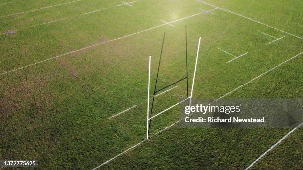 rugby goal - rugbyplatz stock-fotos und bilder