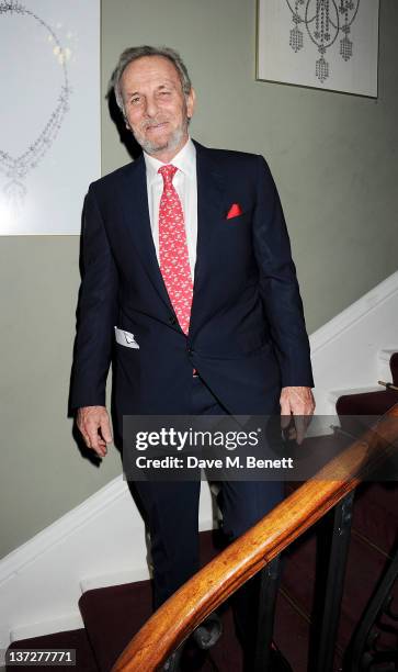 Mark Shand attends the Faberge Big Egg Hunt Champagne Countdown party at Quintessentially on January 18, 2012 in London, England.