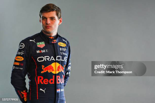 Max Verstappen of the Netherlands and Oracle Red Bull Racing poses for a photo during Day Two of F1 Testing at Circuit de Barcelona-Catalunya on...