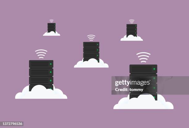 cloud computing-netzwerk - file folder stock-grafiken, -clipart, -cartoons und -symbole