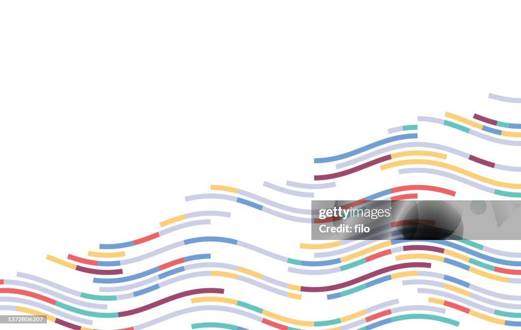 Wave Line Abstract Tech Background