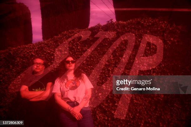 Best Coast rock duo Bobb Bruno and Bethany Cosentino are photographed for Los Angeles Times on January 22, 2022 in Los Angeles, California. PUBLISHED...