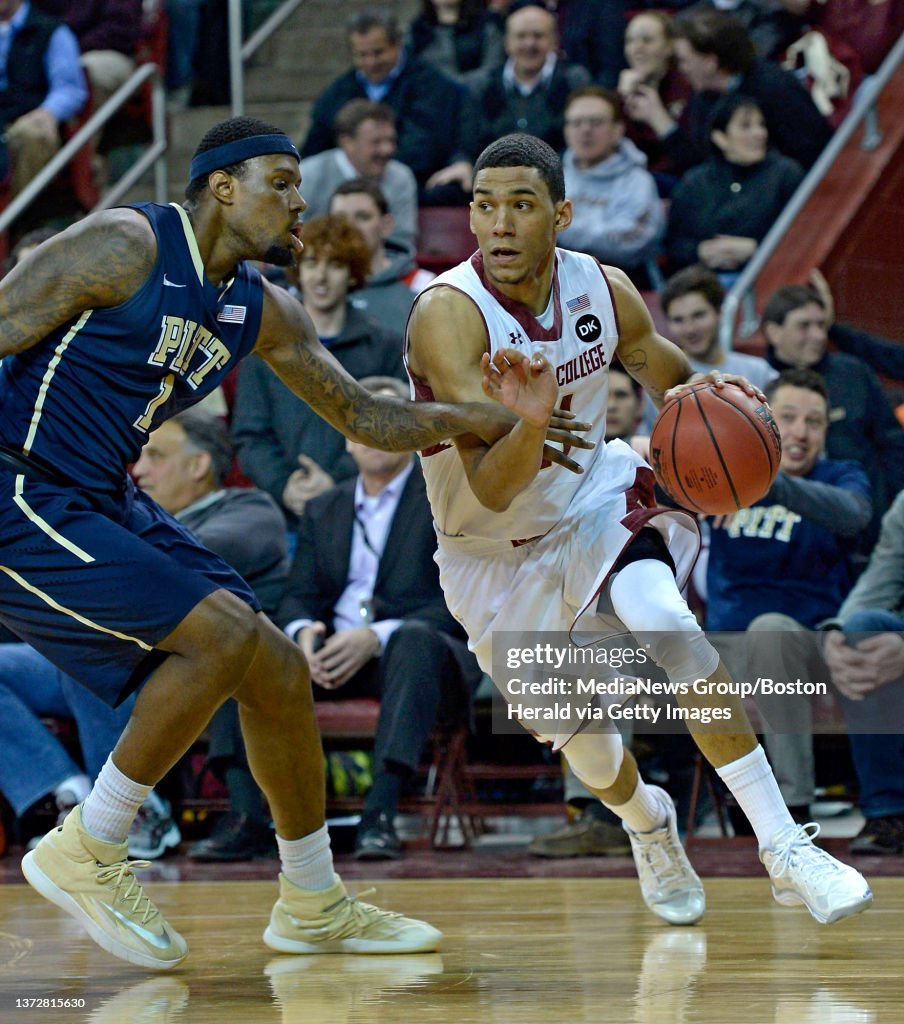 Hanlan Boston College Eagles guard Olivier Hanlan , right, drives the ball ...