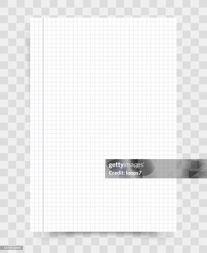 Scratch Paper Transparent Math White Math Paper Sheet On Transparent Background High-Res Vector ...