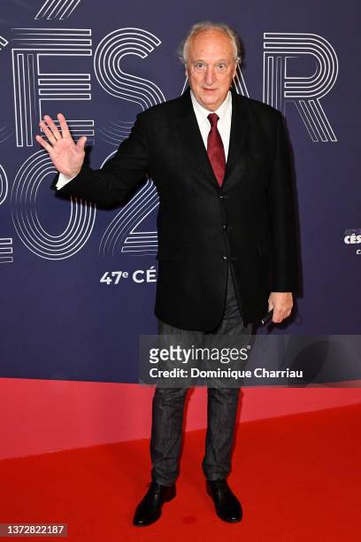 Bernard Farcy arrives at the 47th Cesar Film Awards Ceremony At L'Olympia on February 25, 2022 in Paris, France.