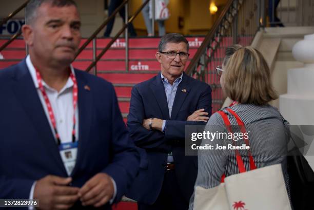 Michael Flynn, former U.S. National Security Advisor, attends the Conservative Political Action Conference at The Rosen Shingle Creek on February 25,...