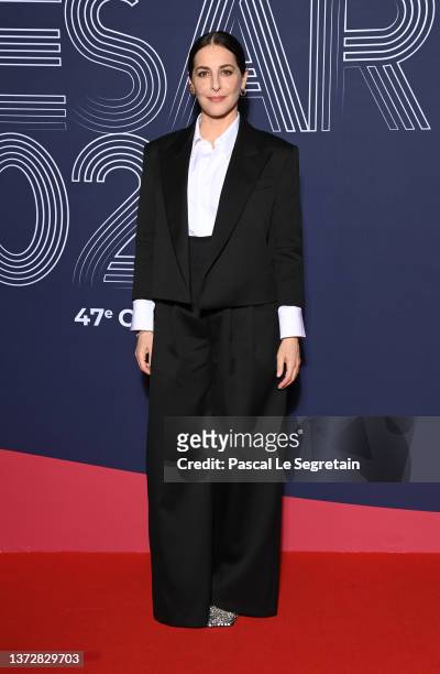 Amira Casar arrives at the 47th Cesar Film Awards Ceremony At L'Olympia on February 25, 2022 in Paris, France.