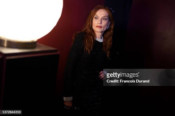 Isabelle Huppert attends the 47th Cesar Film Awards Ceremony At L'Olympia on February 25, 2022 in Paris, France.