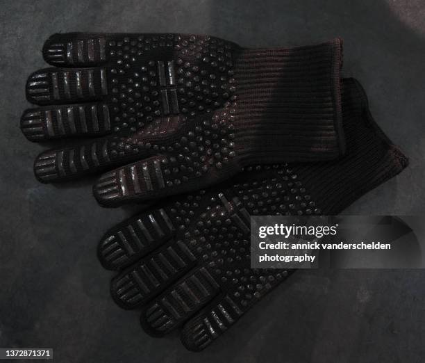barbecue gloves - wrist stock pictures, royalty-free photos & images