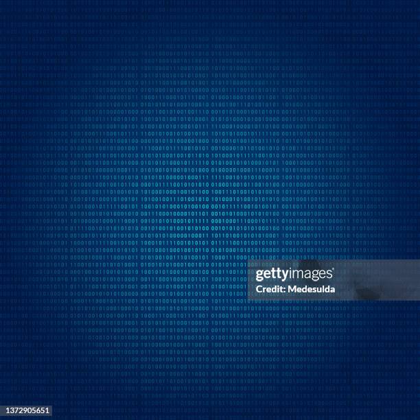 binary code - blue binary code stock illustrations