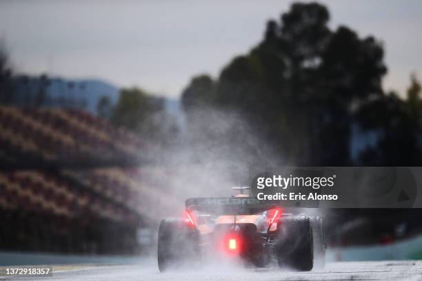 Daniel Ricciardo of Australia driving the McLaren F1 Team MCL36 Mercedes during Day Three of F1 Testing at Circuit de Barcelona-Catalunya on February...