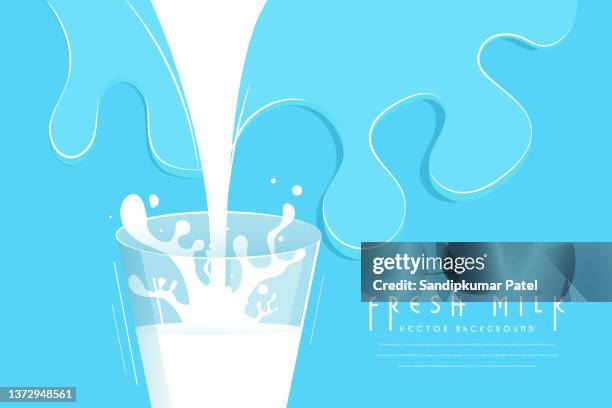 ilustrações, clipart, desenhos animados e ícones de o conceito original cartaz para anunciar leite - embalagem de iogurte