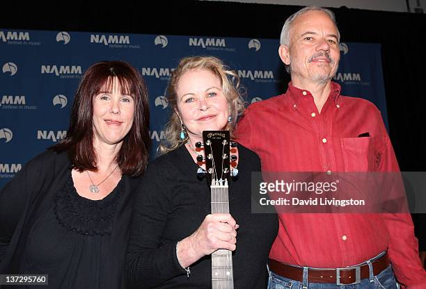 110th NAMM Show's Media Preview Day: Mama Cass Elliot's daughter Owen Elliot-Kugell, musical icon Michelle Phillips and John Phillips' son Jeffrey...