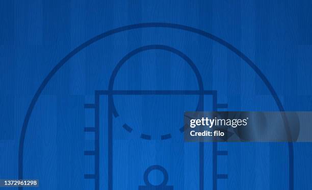 blue basketball court turnier hintergrundmuster - basketball team stock-grafiken, -clipart, -cartoons und -symbole