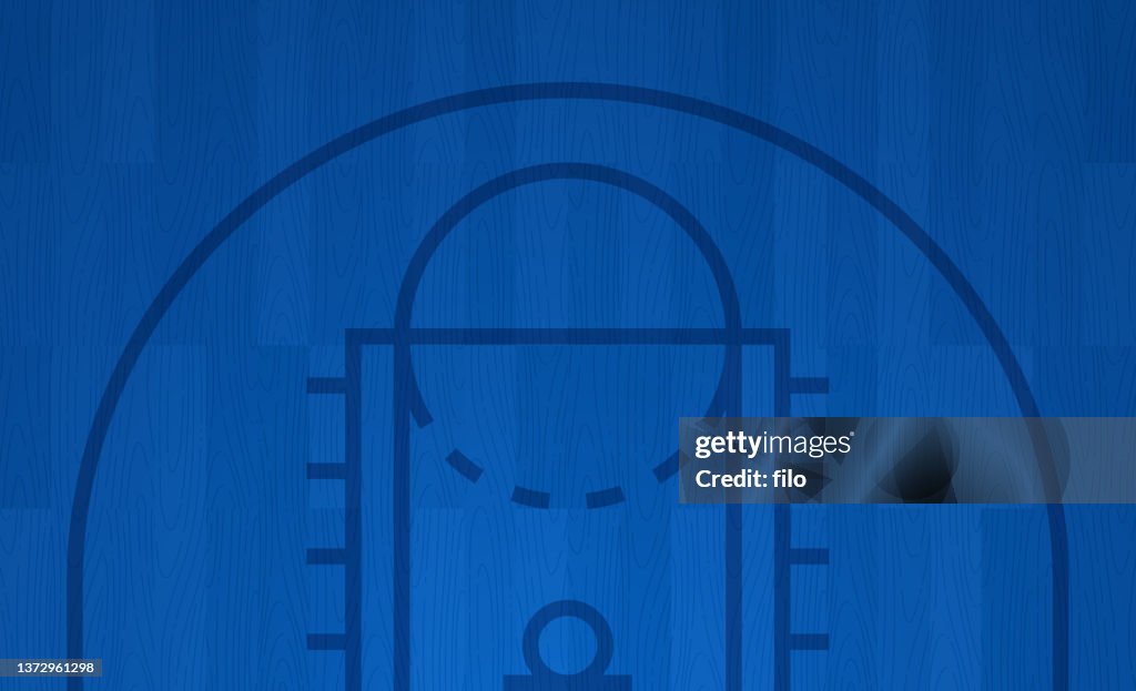 Blue Basketball Court Tournament Background Pattern
