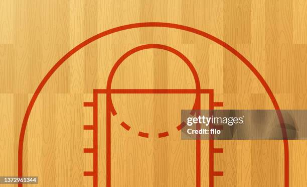 ilustrações, clipart, desenhos animados e ícones de padrão de fundo do torneio de quadra de basquete - hardwood floor