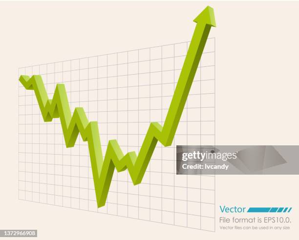 diagramm "wachstumslinie" - stocks stock-grafiken, -clipart, -cartoons und -symbole