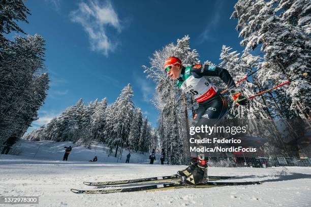 Katharina Hennig of Germany competes during the Individual Sprint at the FIS World Cup Cross-Country Lahti on February 26, 2022 in Lahti, Finland.