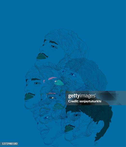 a boy thinking about himself , - test preparation stock illustrations