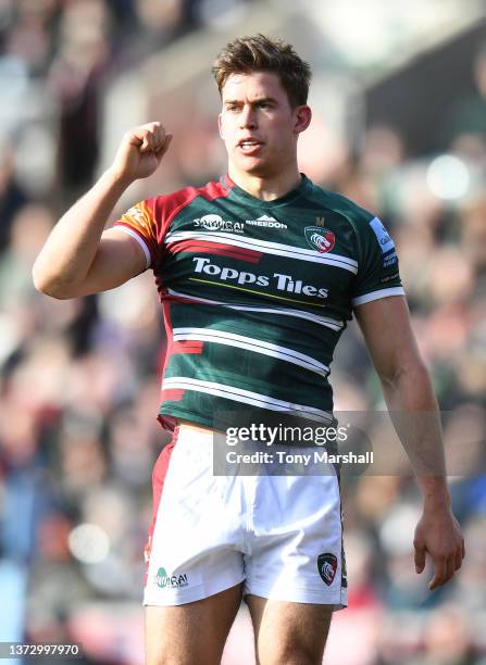 Guy Porter of Leicester Tigers during the Gallagher Premiership Rugby match between Leicester Tigers and Gloucester Rugby at Mattioli Woods Welford...