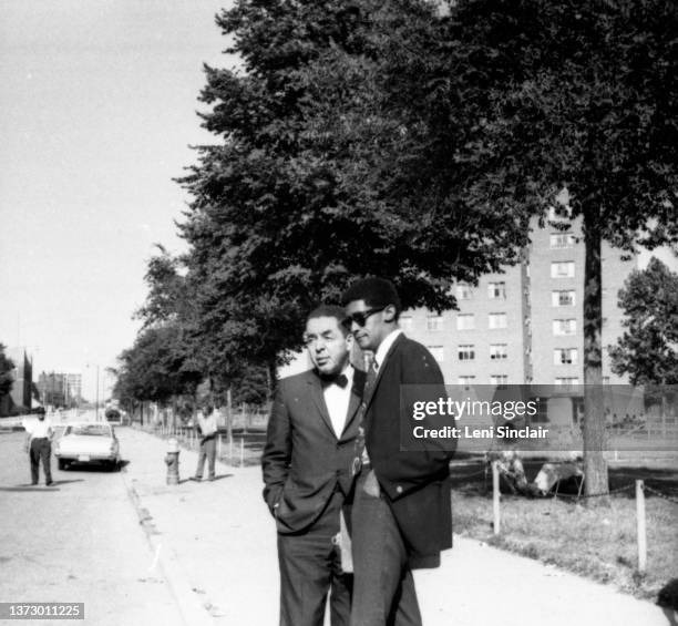 Black Nationalist Christian minister and author Albert B. Cleage Jr. And attorney and community organizer Kenneth Vern "Ken" Cockrel Sr. Pose for a...