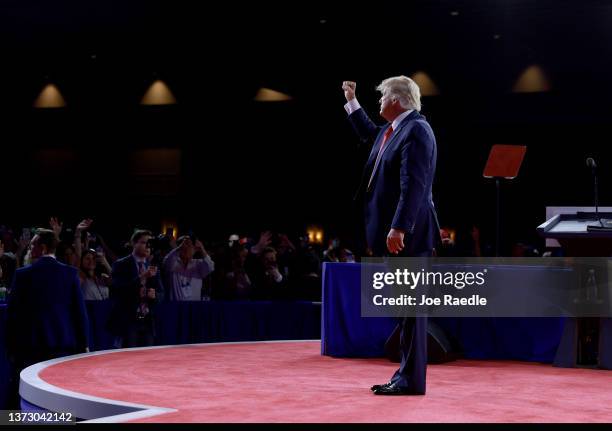 Former U.S. President Donald Trump gestures during the Conservative Political Action Conference at The Rosen Shingle Creek on February 26, 2022 in...