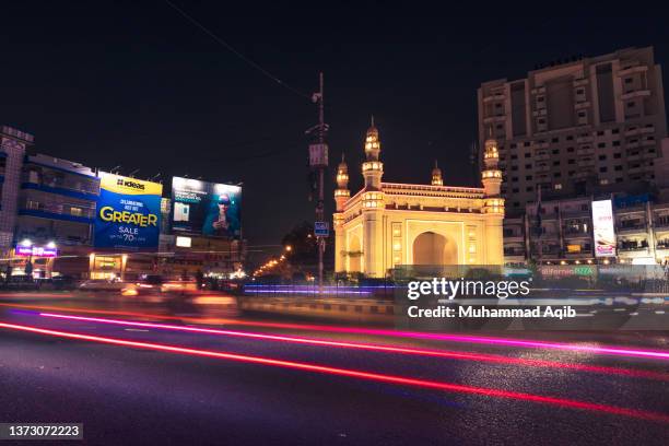 charminar chorangi karachi, famous landmarks of karachi city - pakistan monument fotografías e imágenes de stock