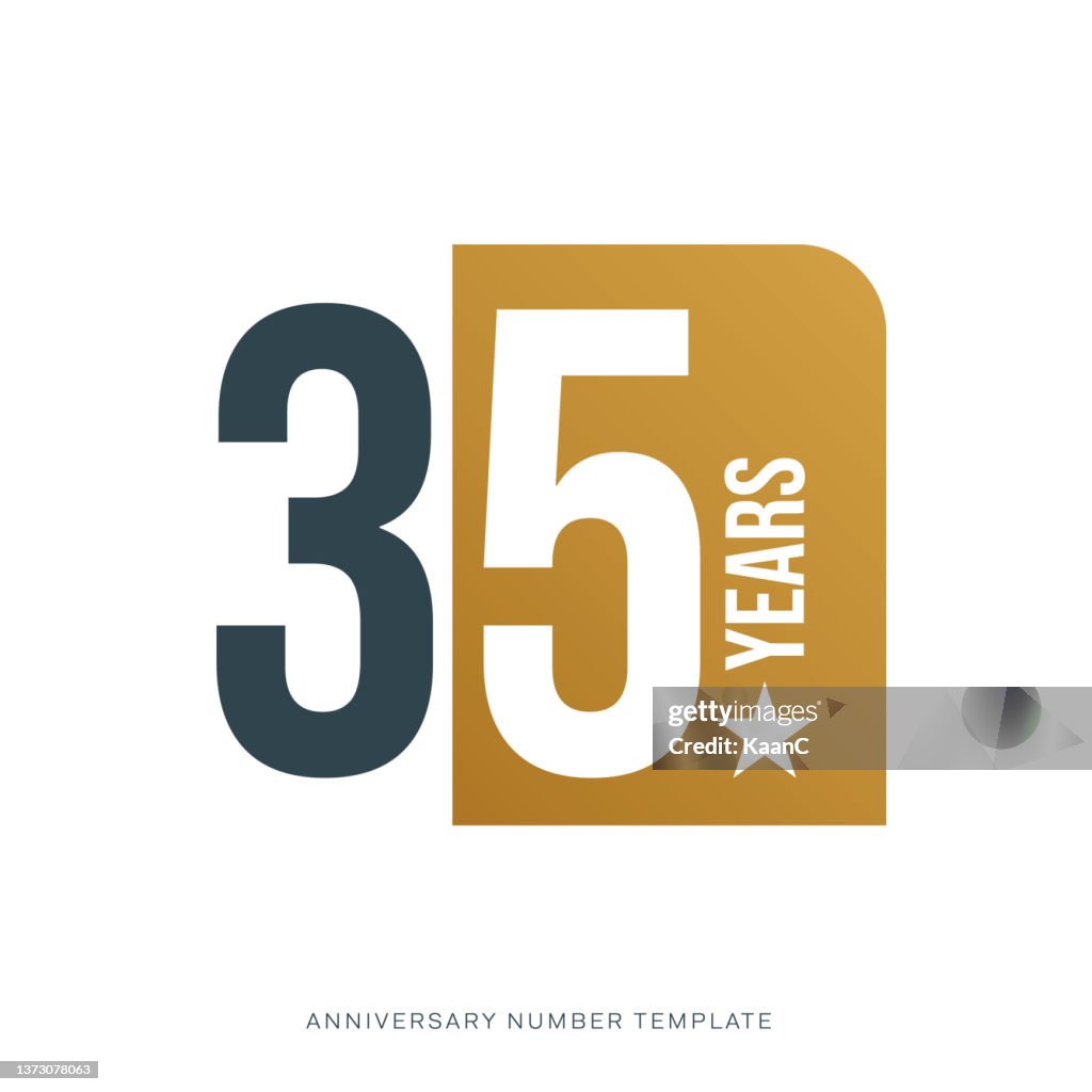 Modern anniversary logo template isolated, anniversary icon label, anniversary symbol stock illustration