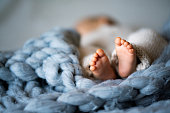 Foot of newborn baby