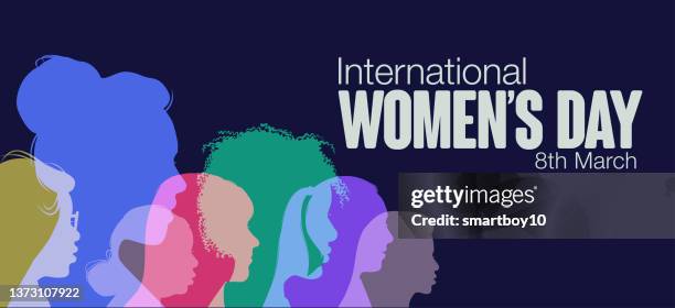 stockillustraties, clipart, cartoons en iconen met international women’s day - girl silhouette