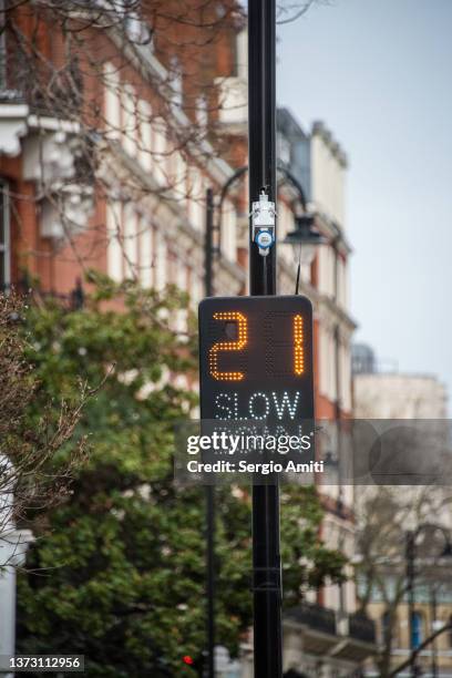 radar speed sign - warning sign stock pictures, royalty-free photos & images