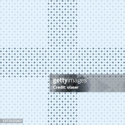 Plus Sign Grid Pattern Plus Sign Made Of Plus Shapes In Two Sizes Blue Grid Pattern High-Res ...