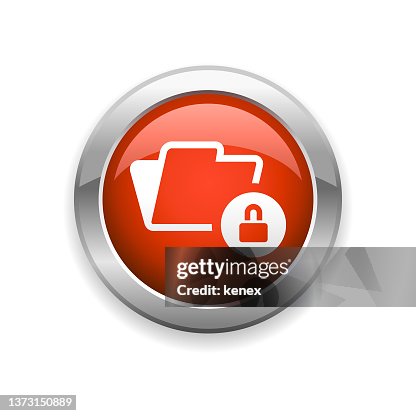File and Document Security Glossy Icon File and Document Security Glossy Icon