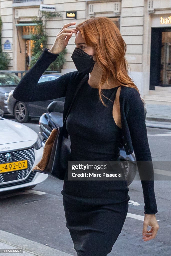 Celebrity Sightings In Paris - February 27th, 2022