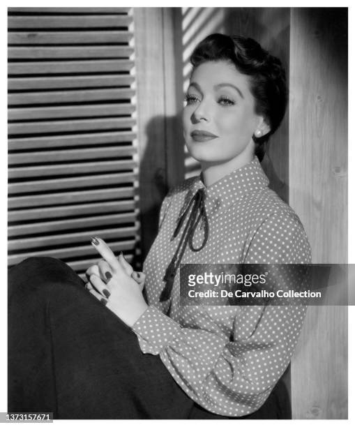 Actress Loretta Young as 'Nora Gilpin' in a publicity shot from the movie 'Half Angel' United States.