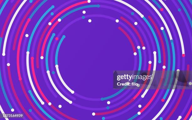 ilustrações de stock, clip art, desenhos animados e ícones de circle network lines abstract background - concêntrico