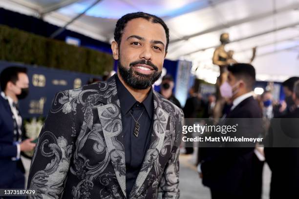 Daveed Diggs attends the 28th Screen Actors Guild Awards at Barker Hangar on February 27, 2022 in Santa Monica, California. 1184619
