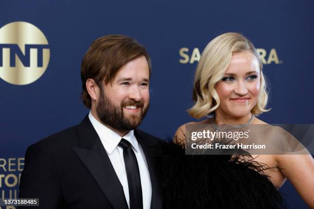 Haley Joel Osment and Emily Osment attend the 28th Annual Screen Actors Guild Awards at Barker Hangar on February 27, 2022 in Santa Monica,...