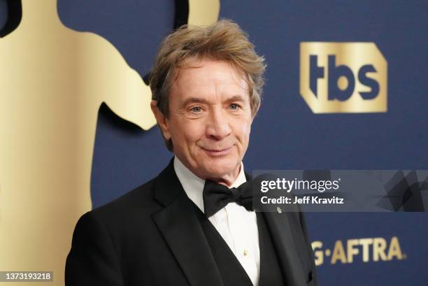 Martin Short attends the 28th Annual Screen Actors Guild Awards at Barker Hangar on February 27, 2022 in Santa Monica, California.