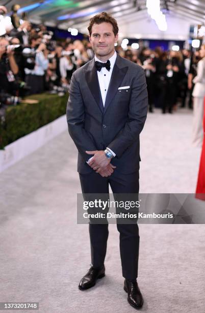 Jamie Dornan attends the 28th Screen Actors Guild Awards at Barker Hangar on February 27, 2022 in Santa Monica, California.